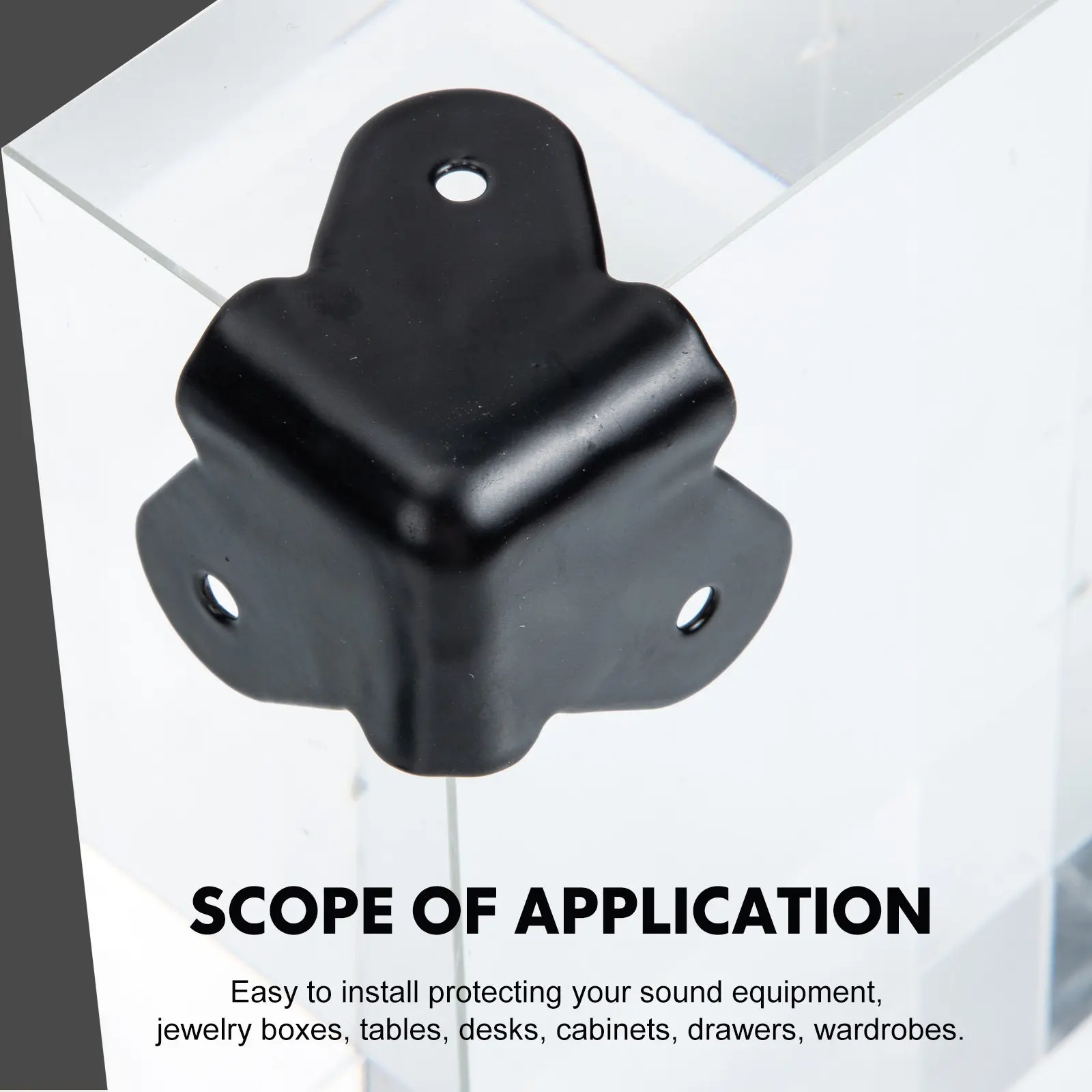 1Set High Quality Metal Speaker Corner Protector Heavy Duty Angle Corner Guard for Speakers Cabinets Furniture Safety Protection