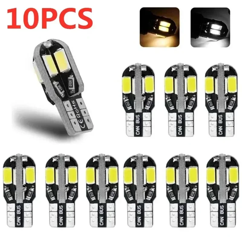 2025 NEUE 10/20 Pack W5W T10 Led-lampen Canbus 8SMD 12 V LED Auto Innen Karte Dome lichter Parkplatz Licht Auto Signal Lampe