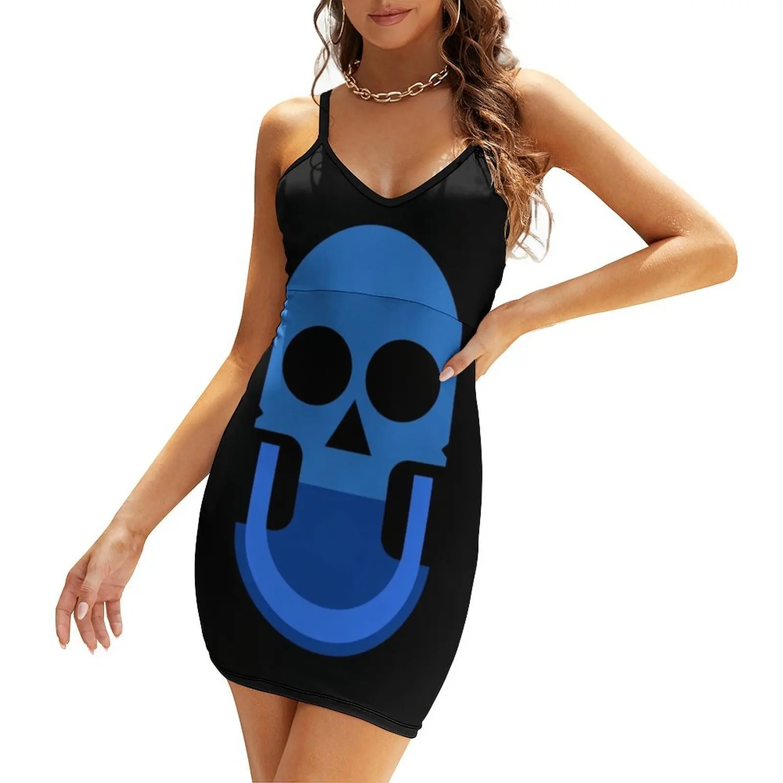 

blue pill skull Sling Dress women's dresses luxury dresses for women sexy dress summer dresses womens 2025
