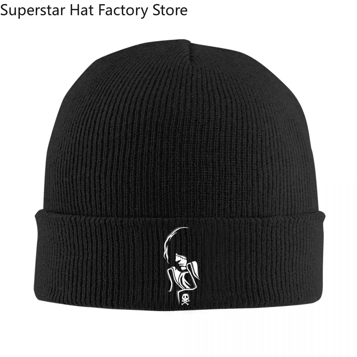 Space Pirate Captain Harlock Albator Knitted Hat for Women Men Beanie Autumn Winter Hats Anime Warm Caps