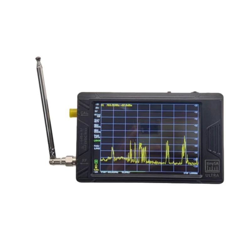 Nuevo analizador de espectro, analizador de espectro pequeño, pantalla Tinysa Ultra de 4 pulgadas con batería de 100Khz a 5,3 Ghz con tarjeta de 32GB