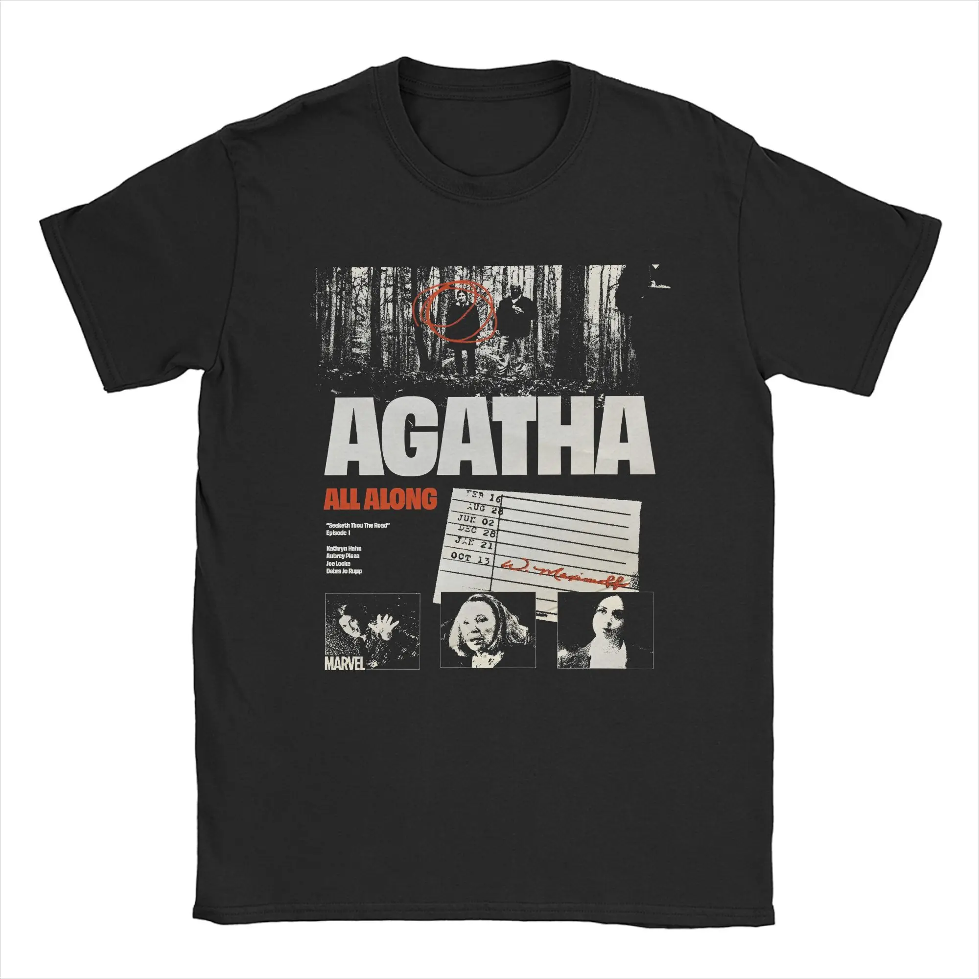 Agatha All Along Seeketh the Road T-shirt da uomo Film Harkness Divertente 100% cotone T-shirt O Collo Manica corta T-shirt Regalo Top