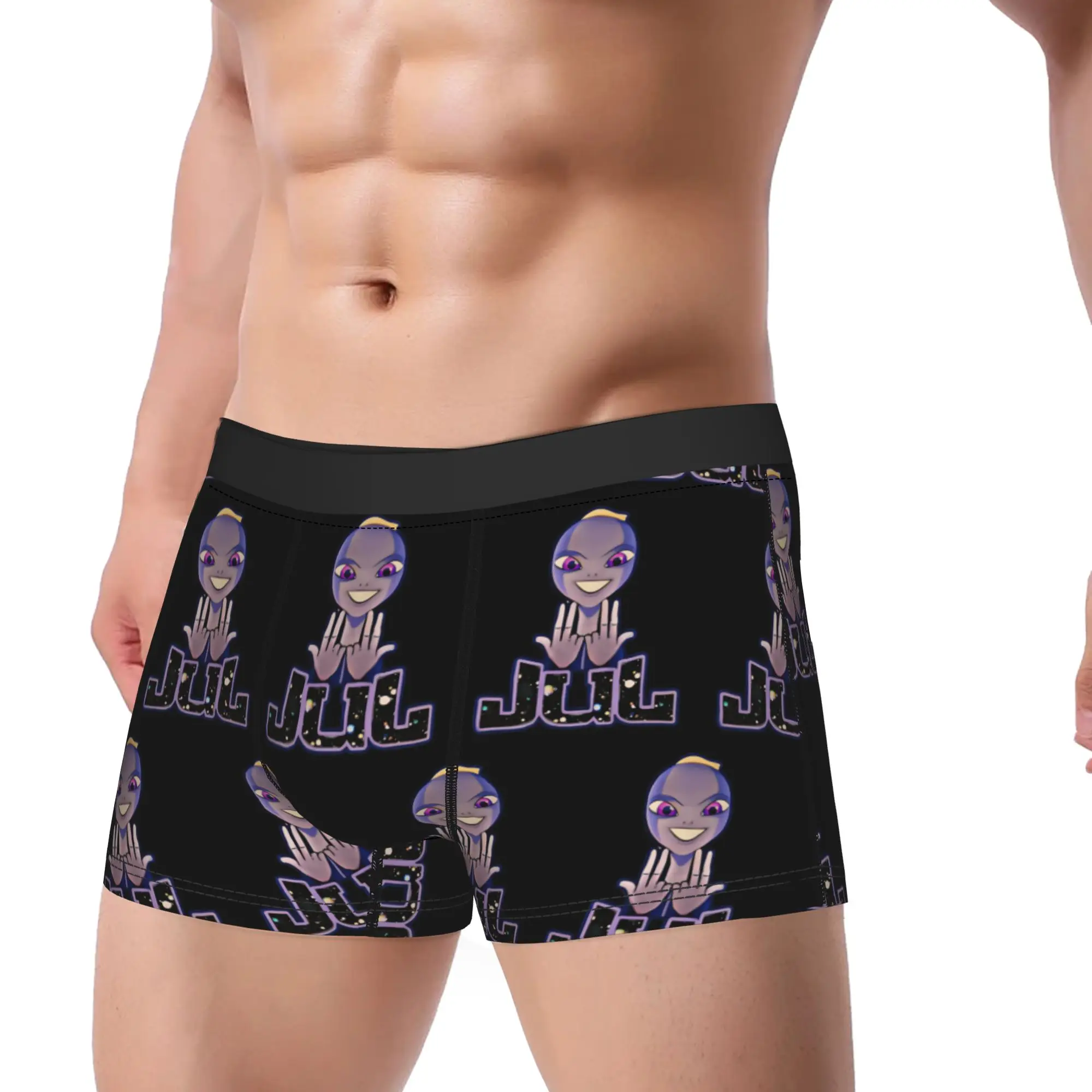

Rapper Jul Underwear Men's Underpants Custom DIY Comfortable Trunk Quality Shorts Briefs Plus Size