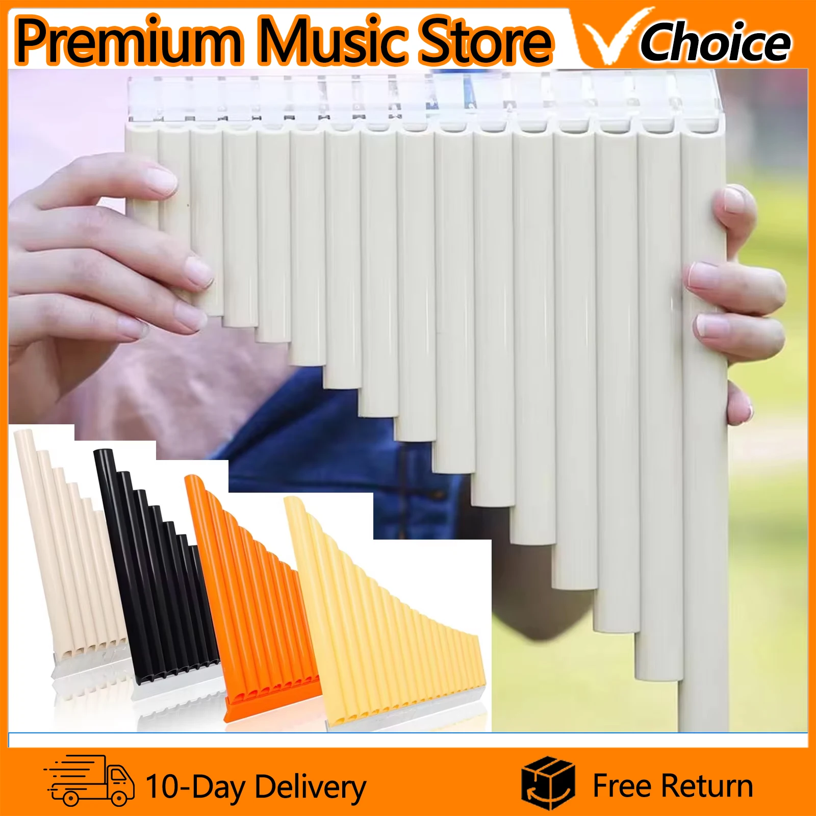 IRIN Pan Flute 16-Pipes C-Key Panpipe Environmental ABS Row Flute Flauta PX-1 Traditional Woodwind Musical Instrument With Bag