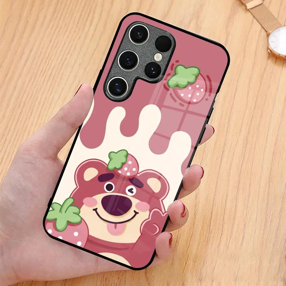 Lots-o-Huggins Bear MAISTO جراب هاتف زجاجي لهاتف سامسونج جالاكسي S20 S21 S22 S23 S24 نوت 20 Ultra Plus Fe