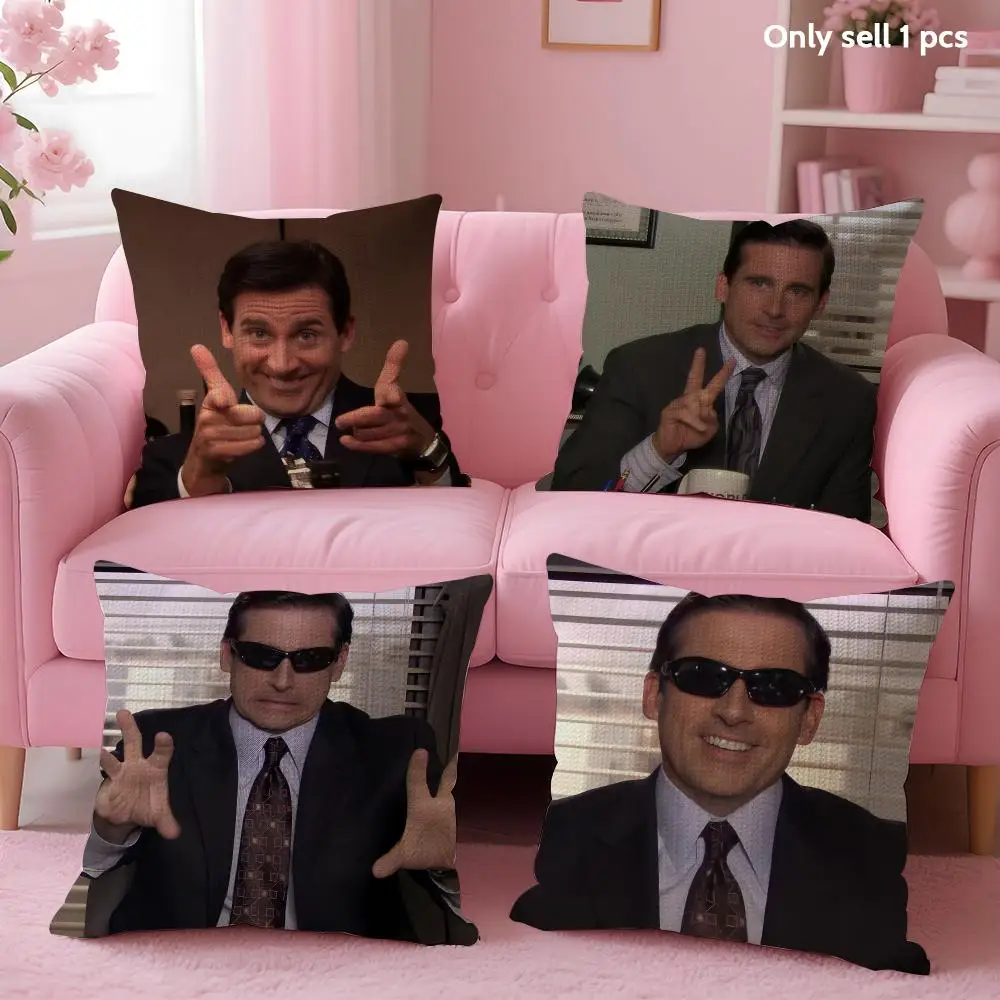 American Tv The O-Office Michael Scott Cushion Cover Decorative Linen Throw Pillow Case Soft For Bed Sofa Car Home Decor