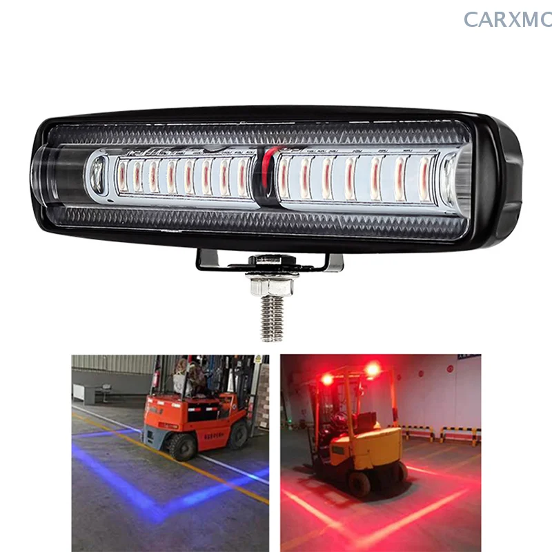 10V-80V 15 LED 30W LED Forklift Light Red Flood Beam Forktruck Red Danger Zone Forklift Truck Warning Lamp For linde Hyster