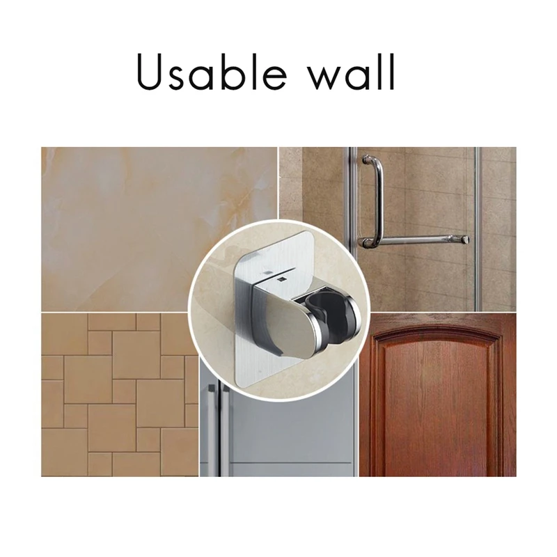 Hot Punch-Free Wall-Mounted Handle, Rotatable And Adjustable Shower Head, Shower Hose Head Bracket