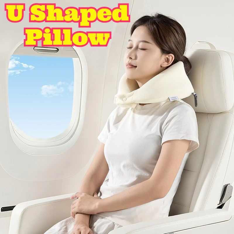 

Memory Foam U Shaped Neck Pillow Travel Support Portable Airplane Car Office Storage Bag Ergonomic Comfort Sleep Rest Cushion