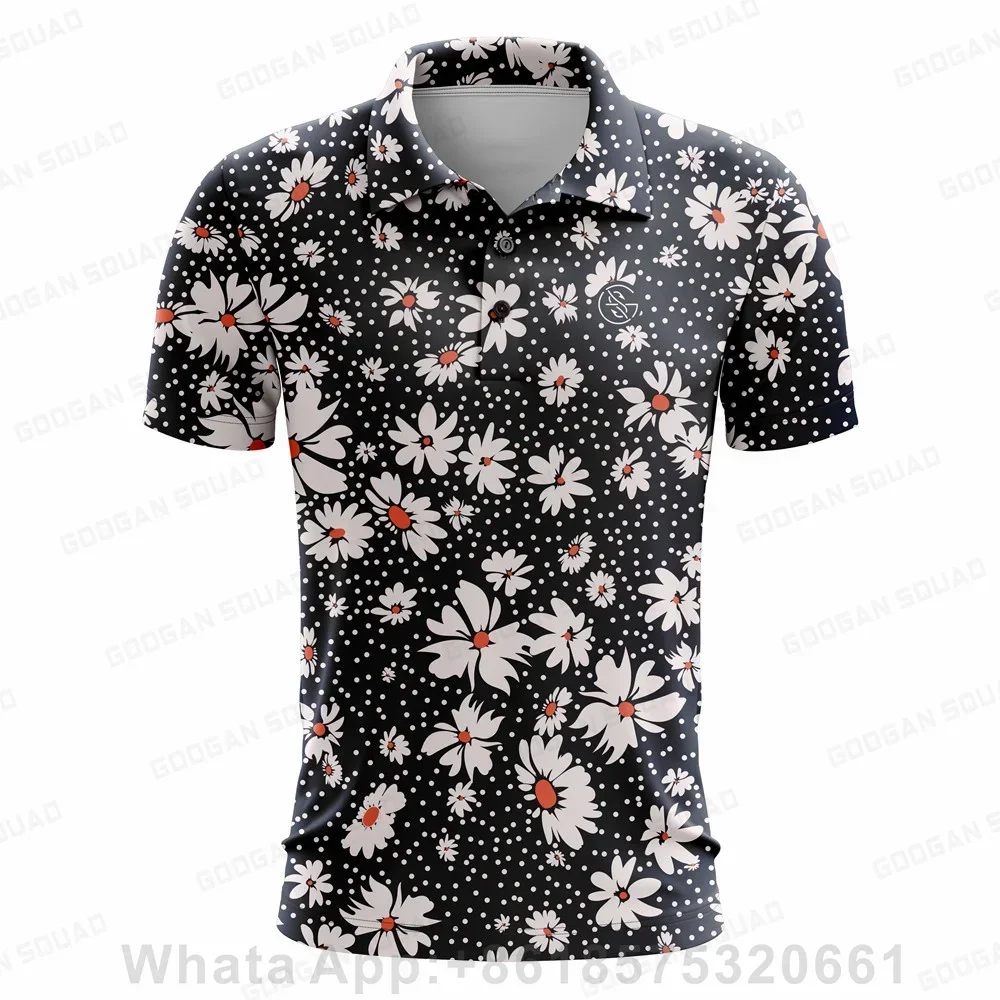 

Спортивная толстовка Googan Squad для мужчин, повседневная универсальная футболка-поло, командная униформа на заказ, футболка с отложным воротником, футболка с короткими рукавами, гольф-джерси