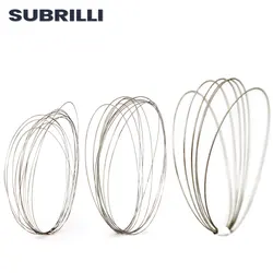 SUBRILLI 0.4mm/0.6mm/1.0mm Electroplated Superfine Diamond Cutting Wire for Glass Bottle Metal Stone Engraving Cutting Tool