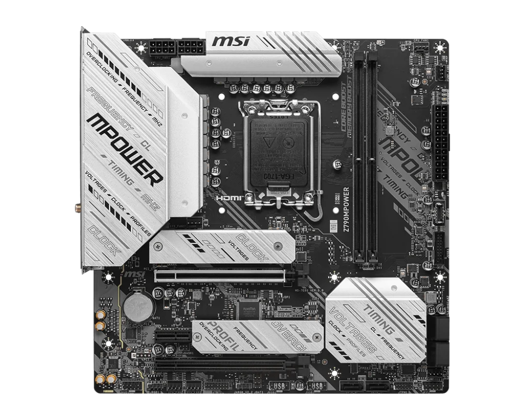 MSI Z790MPOWER Motherboard INTEL Z790 LGA 1700  DDR5 128GB M.2 Wi-Fi 6E support i9-14900F i5-14600T 13490F 13900F 12400F cpu