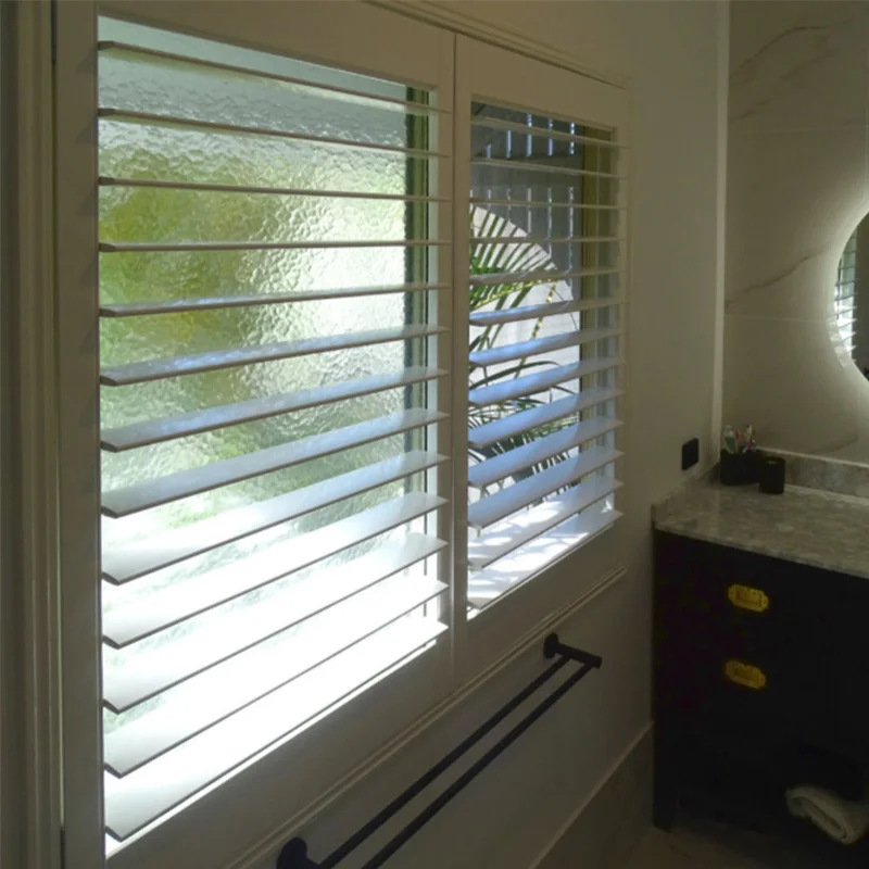Modern New Design PVC Shutters Structure Horizontal Vertical Louver for Home Exterior Interior Windows