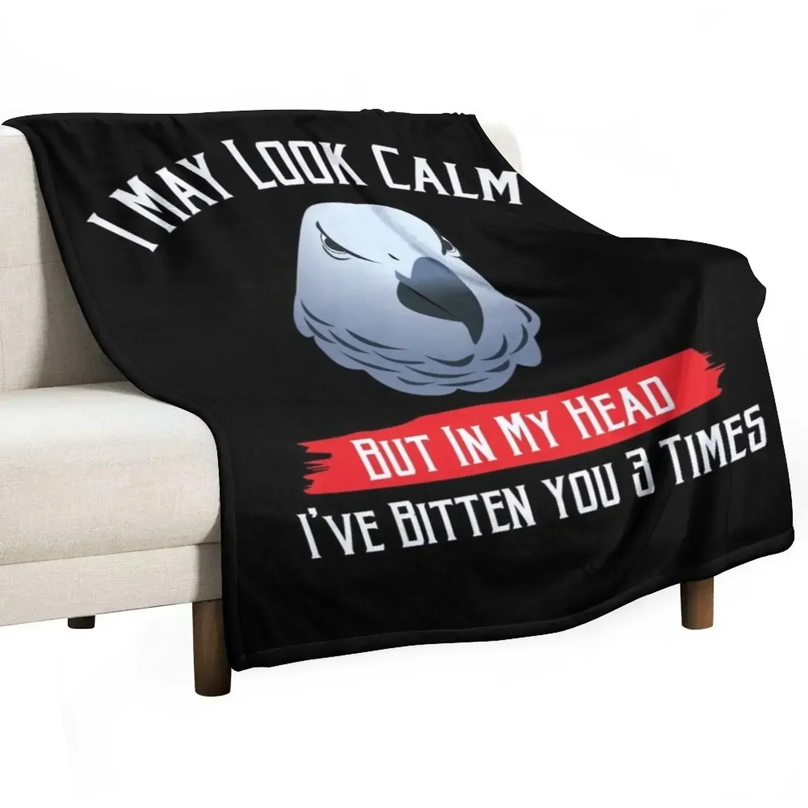 Afrikanische graue Papageienliebhaber und Haustiervögel, Papageien, Überwurfdecke, Flanellstoff, pelzige Bettdecken