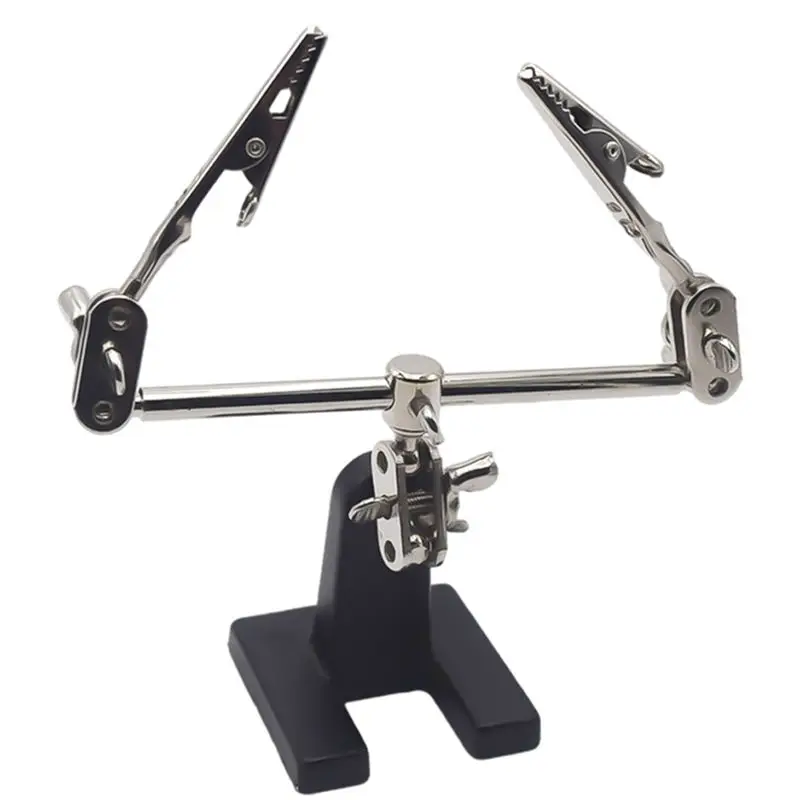 Adjustable Third Hand Soldering Tool Desk Clamp Welding With 2 Alligator Clips Soldering Stand Soldering Repair Tool