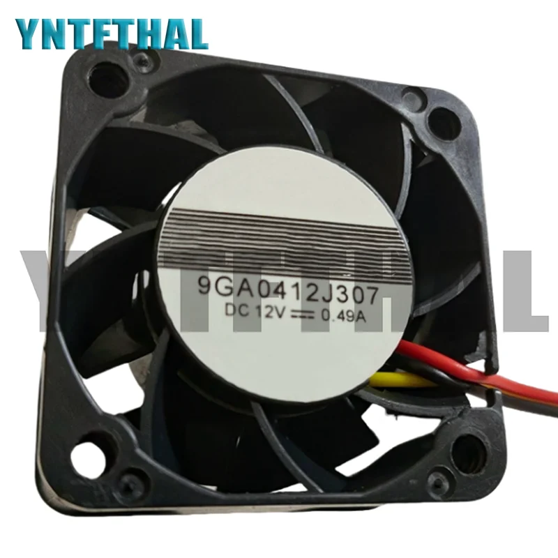 New 9GA0412P3J07 DC 12V 0.49A 40x40x28MM 3-Pin Server Cooler Fan