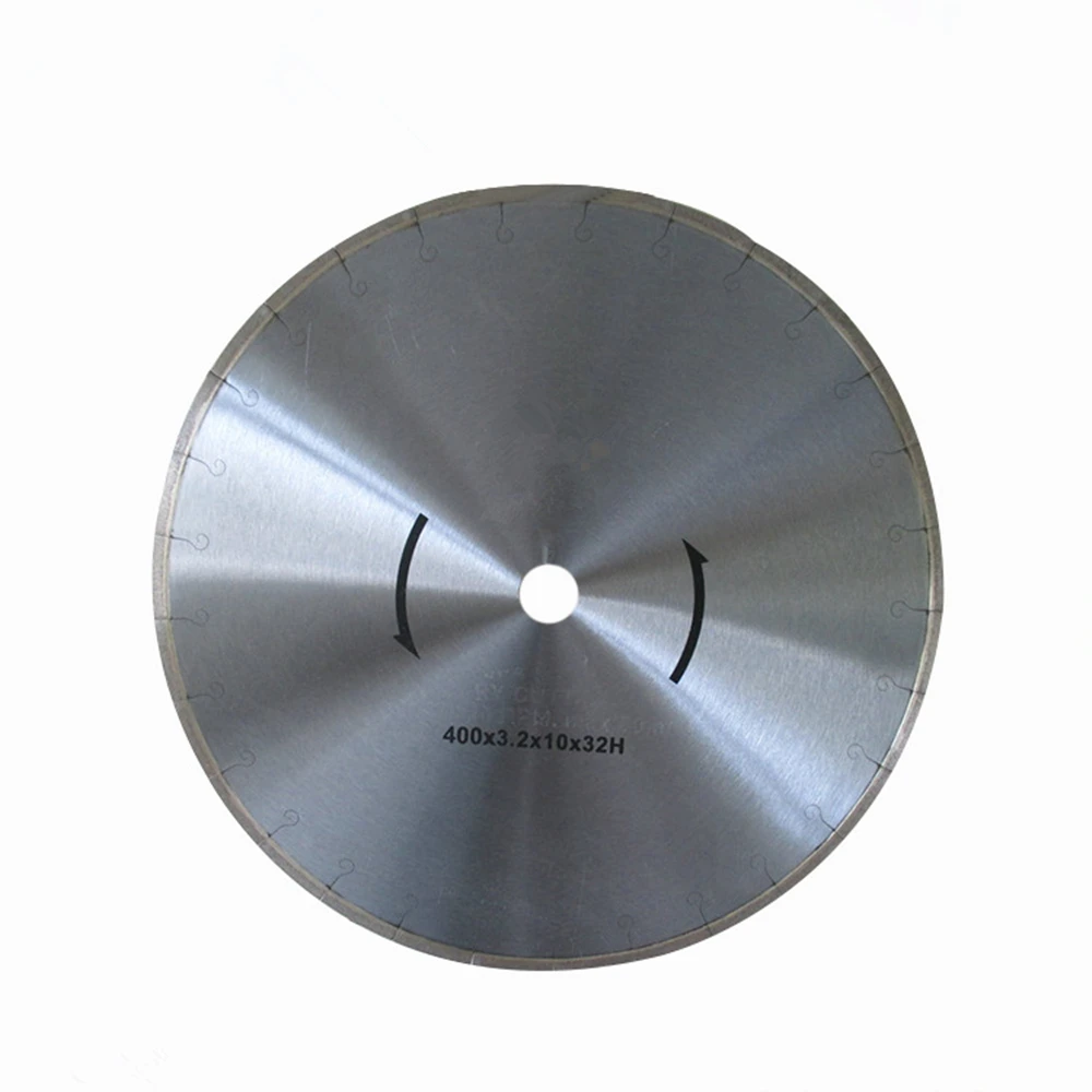 DB74 D400mm Fish Hook Diamond Circular Saw Blades for Tiles Porcelain 16 Inch Continuous Segments Ceramic Cutting Disc 1PC