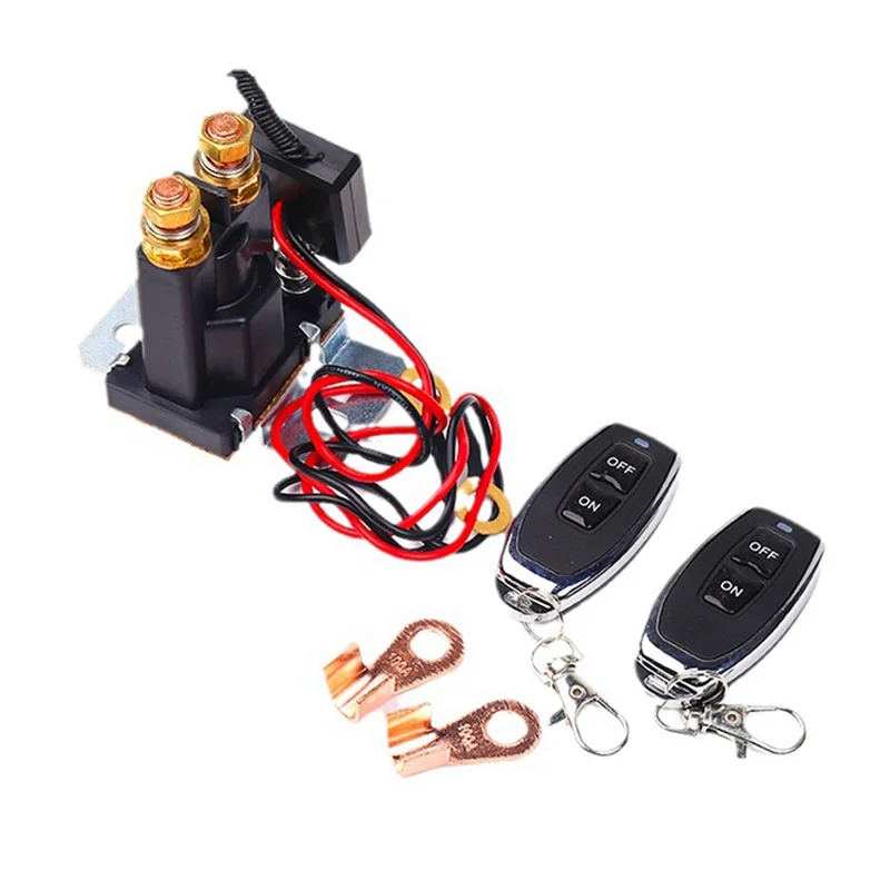 Zdalny odłącznik akumulatora 12 V 500 A Ulepszony do samochodów ciężarowych RV Izolator wyłącznika akumulatora z 2 kluczami -A93R