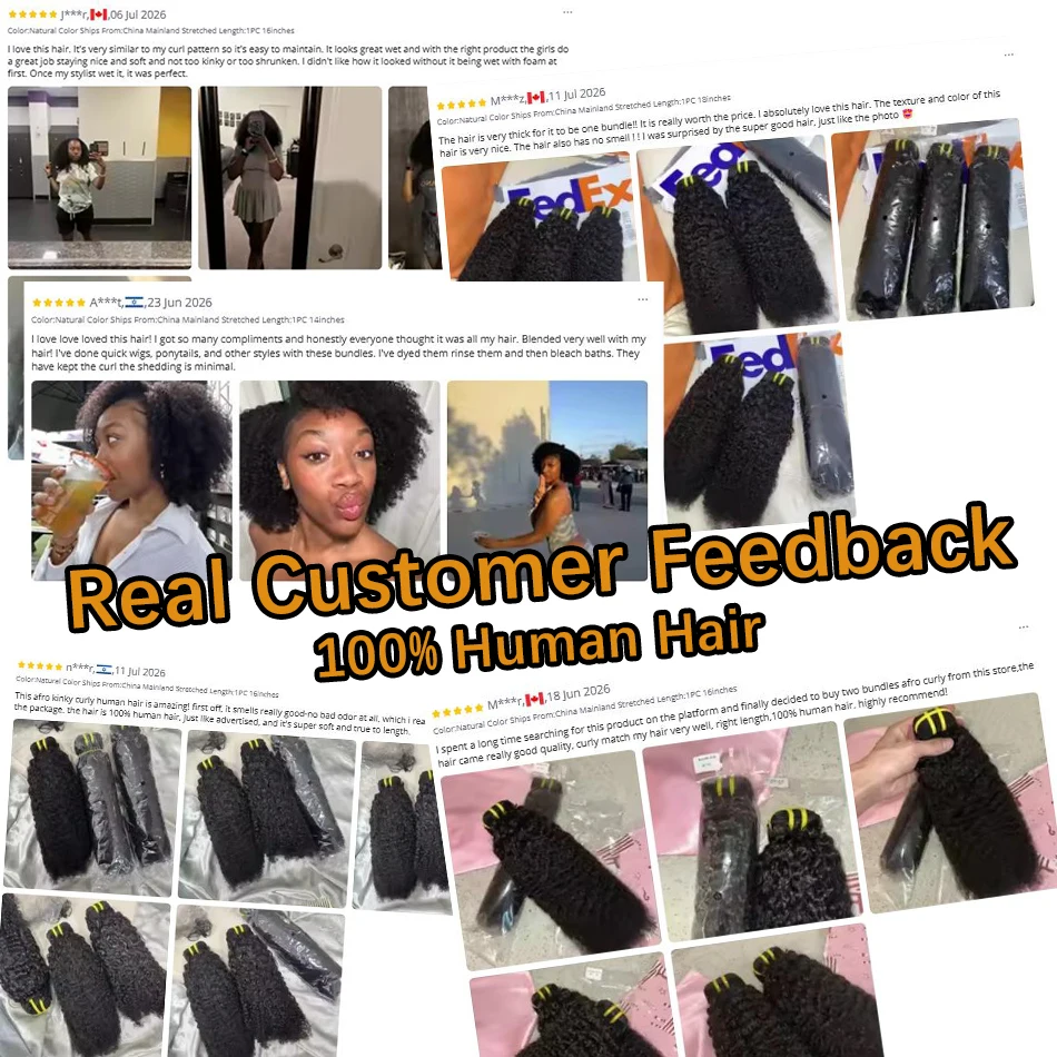 4C Afro Kinky Curly Hair Bundles 100% Raw Vietnamese Virgin Human Hair Extensions Cuticle Aligned Single Donor For Black Women