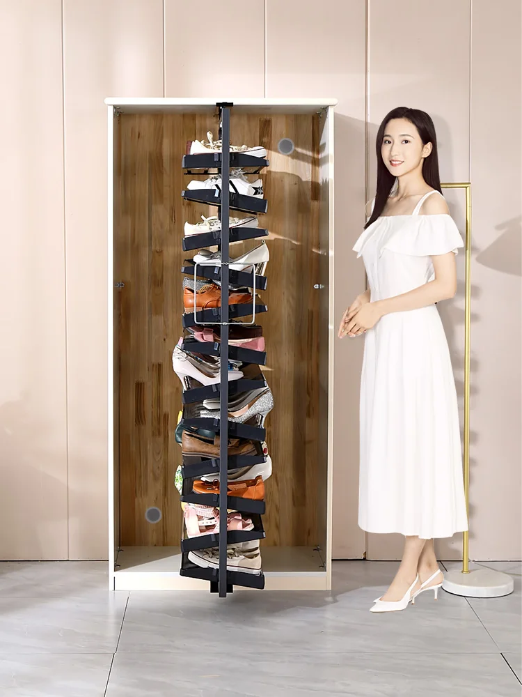 Rotating shoe rack 360 degree household storage shoe cabinet shoe rack