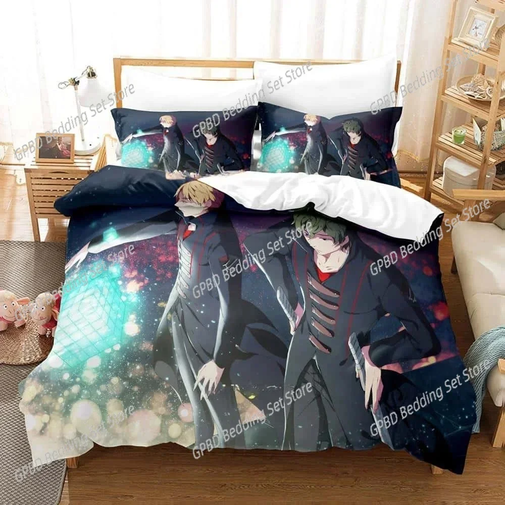 3D Print Anime World Trigger Comfortable Duvet Quilt Cover Pillowcase Bedding Set Children Bedroom Decoration Home Textile