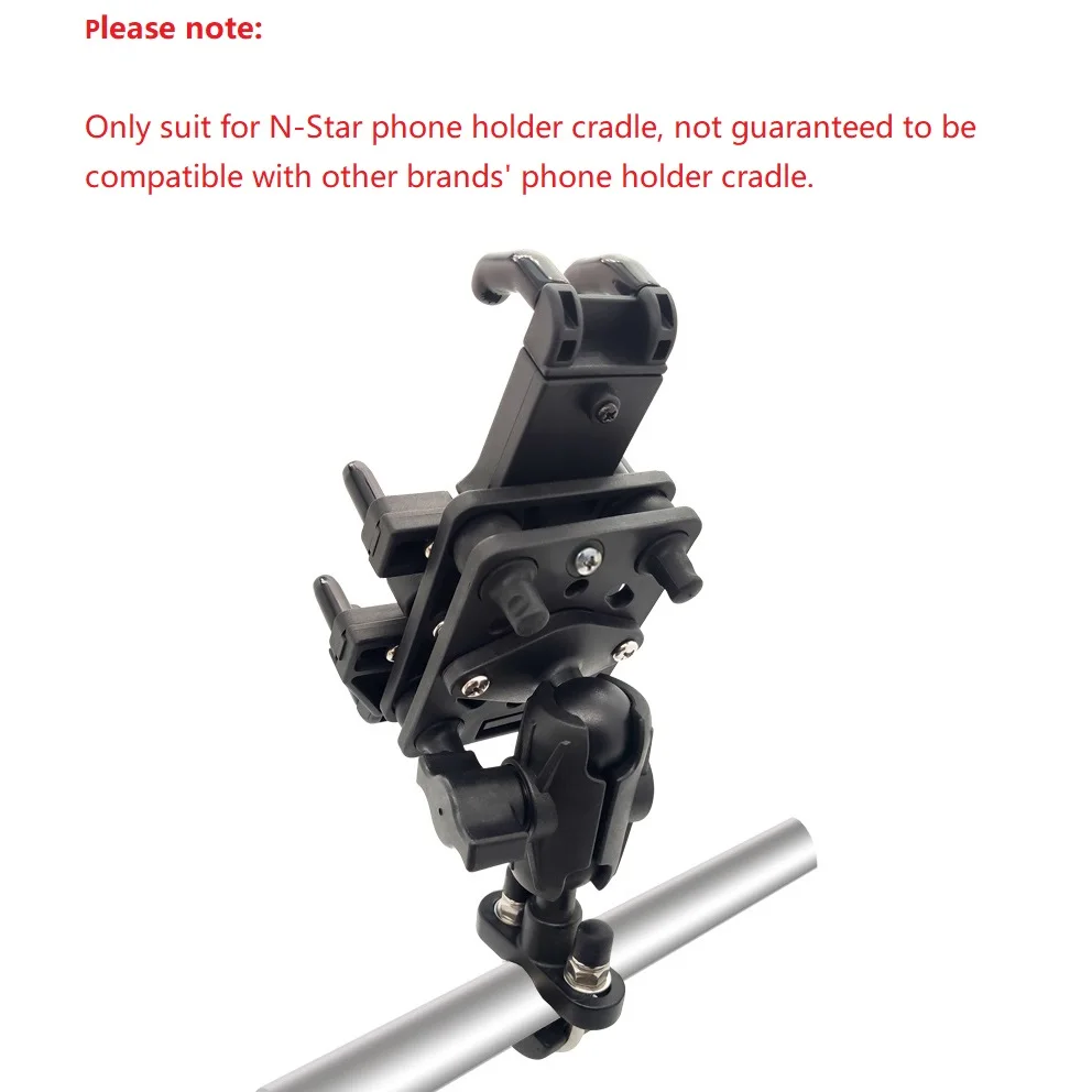 N-Star Double Protection Shock Absorber Buffer Motorcycle Phone Holder Dashpot Anti Vibration Dampener Ball Head Phone Mount