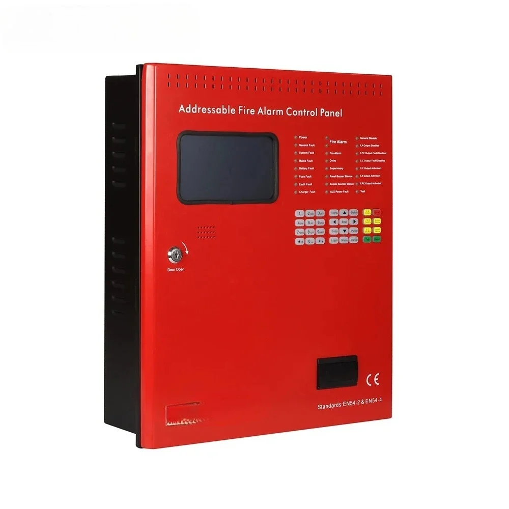 Wire And Wireless Fire Alarm Control Panel Addressable With Voice Alert Feature