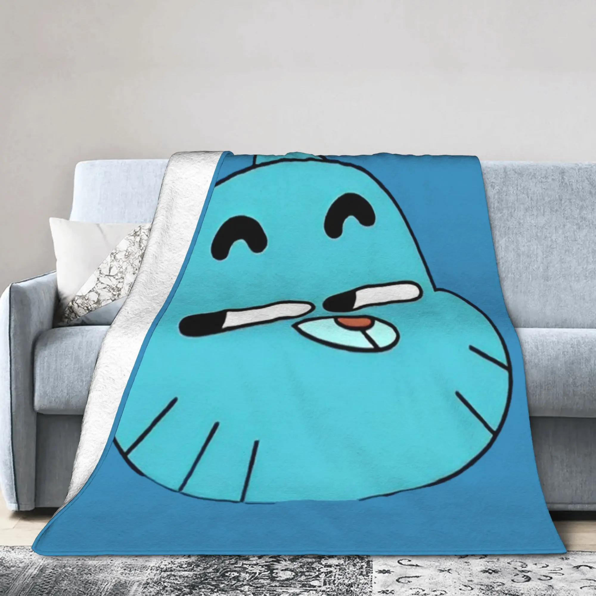 Gum Ball Watterson Amazing Cartoon Blankets Coral Fleece Plush Autumn World Of Multifunction Throw Blanket for Bed Bedspread