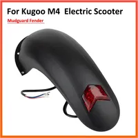 Front Rear Fender For KUGOO M4 Electric Scooter Mudguard Wings With Brake Light Accessories Parts