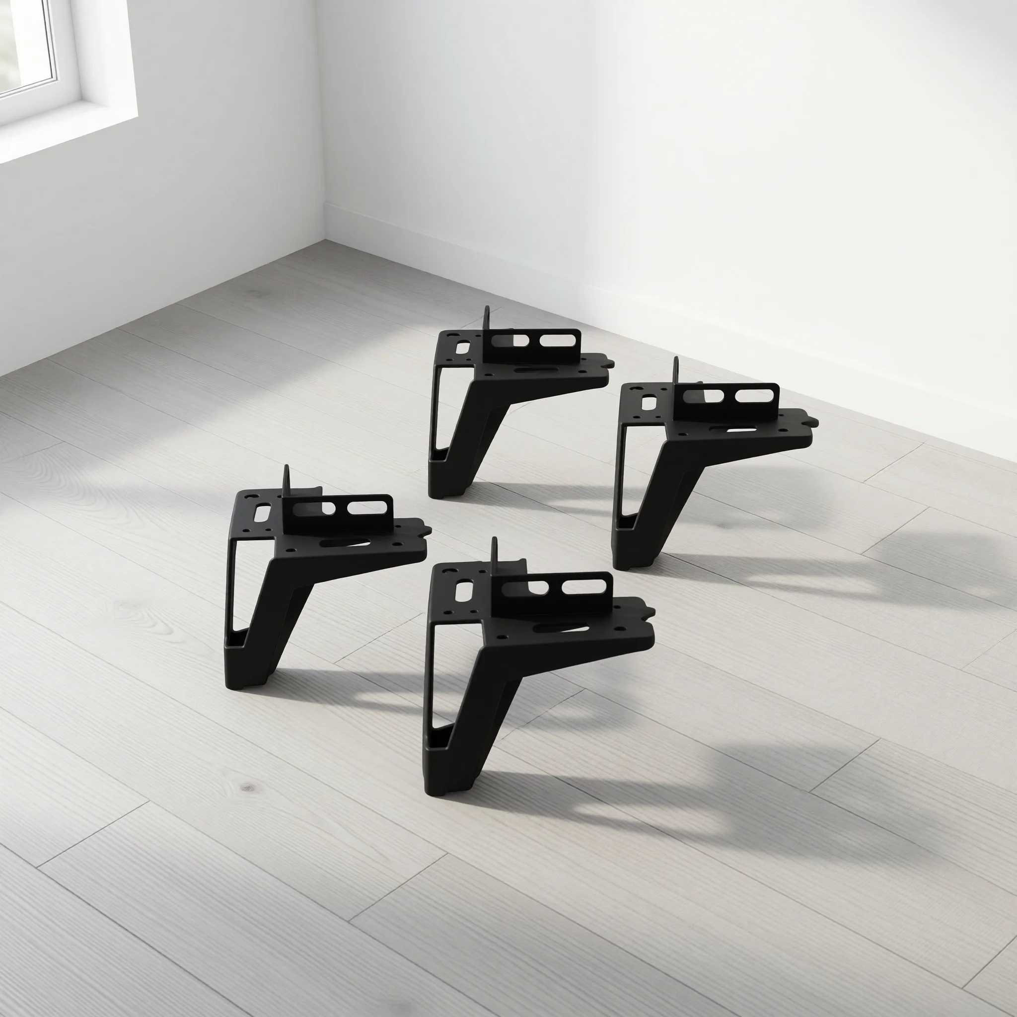 

Thickened Metal Bed/Sofa Stand Table Risers Heightening Legs With Brackets Furniture Feets For Cabinet Table