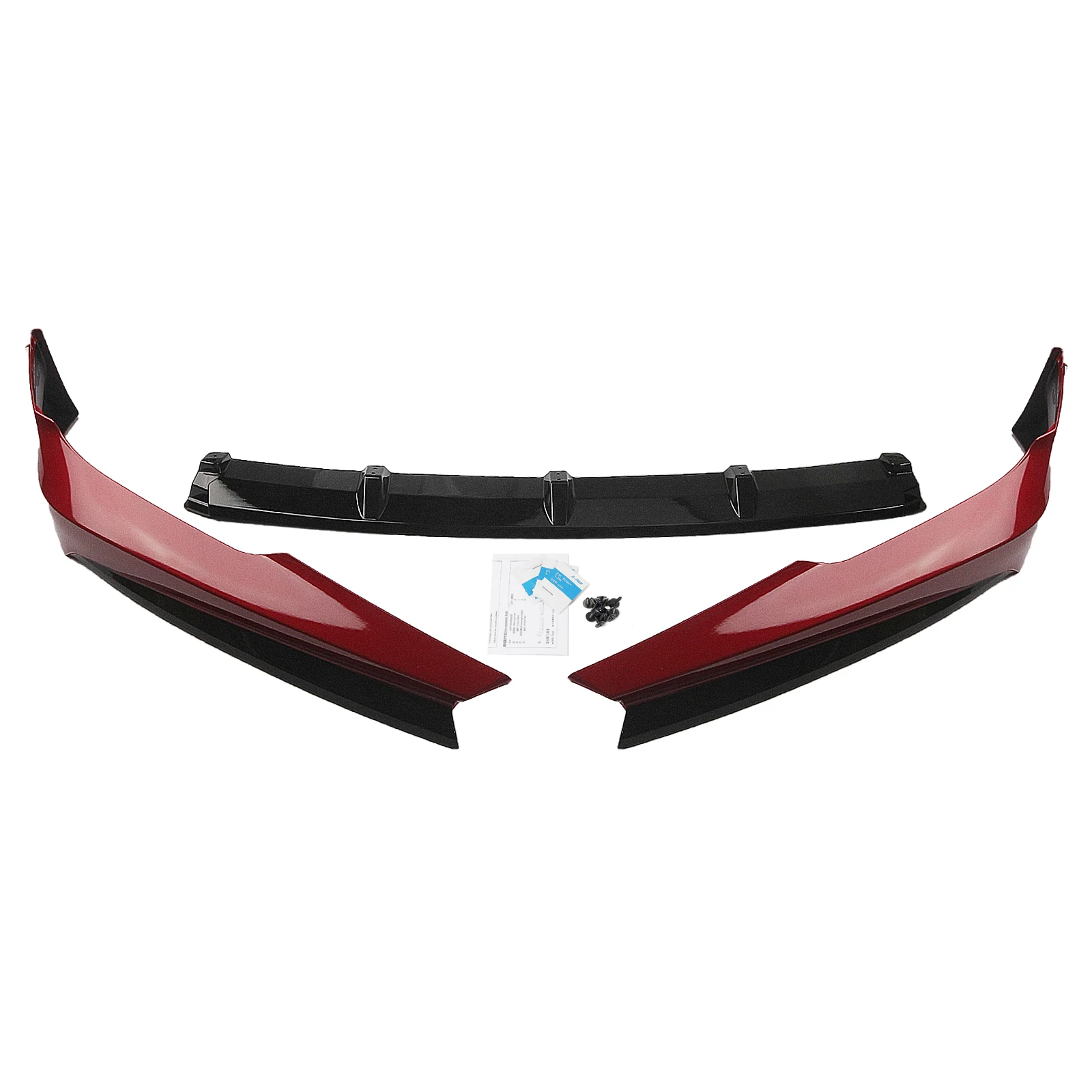AKASAKA Front Bumper Spoiler Lip Lower Diffuser Blade Protector +Side Splitter Corner Cover Canard For Honda Accord 2021-2022 view 2