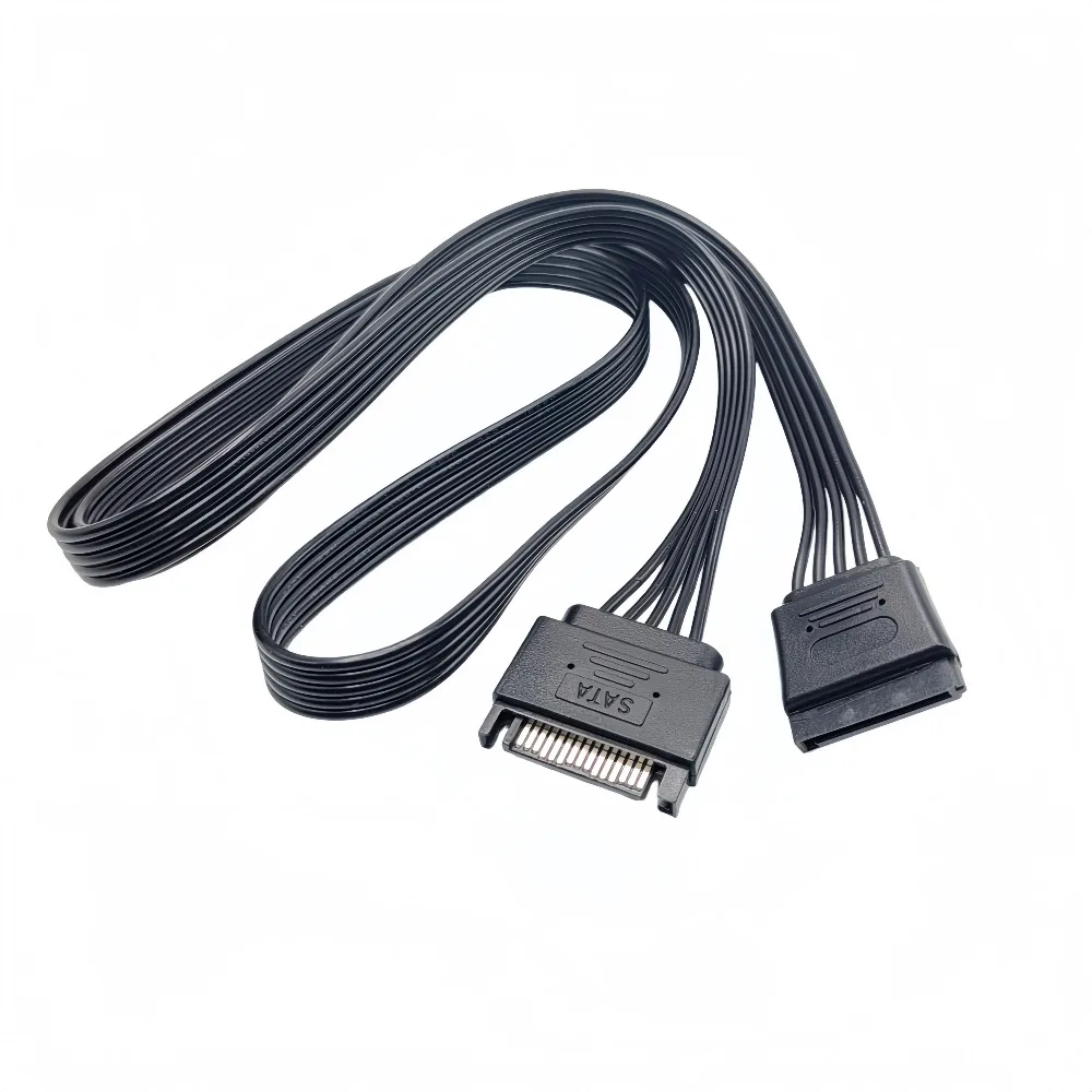 5-wire 15 Pin SATA Power Extension Cable, Sata Male to Female Cable, Sata Power Cable Extension 0.2m 0.3m 0.6m 1m