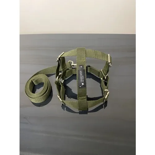 Leash Shop-Khaki-Dog Chest Waist Leash Kit M Size (45-55 Cm)