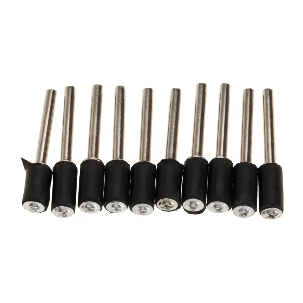 10 Chiếc Phụ Kiện Dremel Trống Cao Su Mandrel 2.35Mm 3.175Mm Vít Cần Cho Sander Chà Nhám Mài Đánh Bóng Quay dụng Cụ