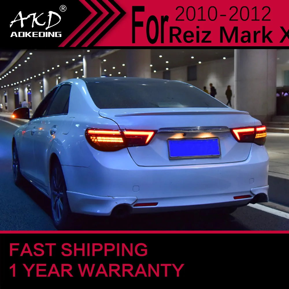 مصباح خلفي ليد للسيارة لتويوتا مارك إكس ، مصباح التوقف الخلفي ، إشارة الفرامل DRL ، الضوء الخلفي العكسي ، إكسسوارات السيارات ، صانعة #6