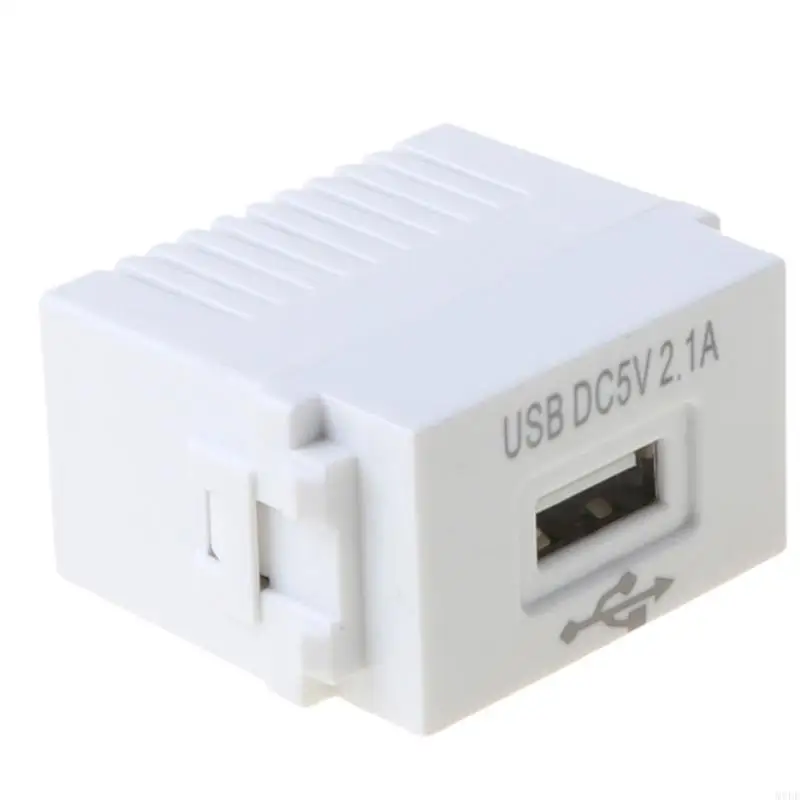 MOLF 2,1A Konverter Daya Soket Panel Pengisi Daya Ponsel 128 Tipe 220 V Ke 5 V 1A Modul Sakelar Adaptor Antarmuka USB