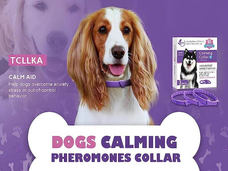 New Release 3/4 Pc Dog Calming Collar Cat Relieve Anxiety Protection Retractable Collars For Puppy Kitten Large Dogs Accessories