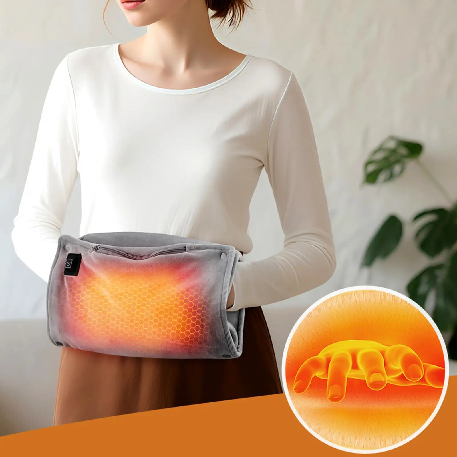 

Электрическая грелка для рук с подогревом, перчатки с USB-подогревом, перезаряжаемые грелки для рук, чехол, 3-режимный обогреватель, грелка для улицы и помещения