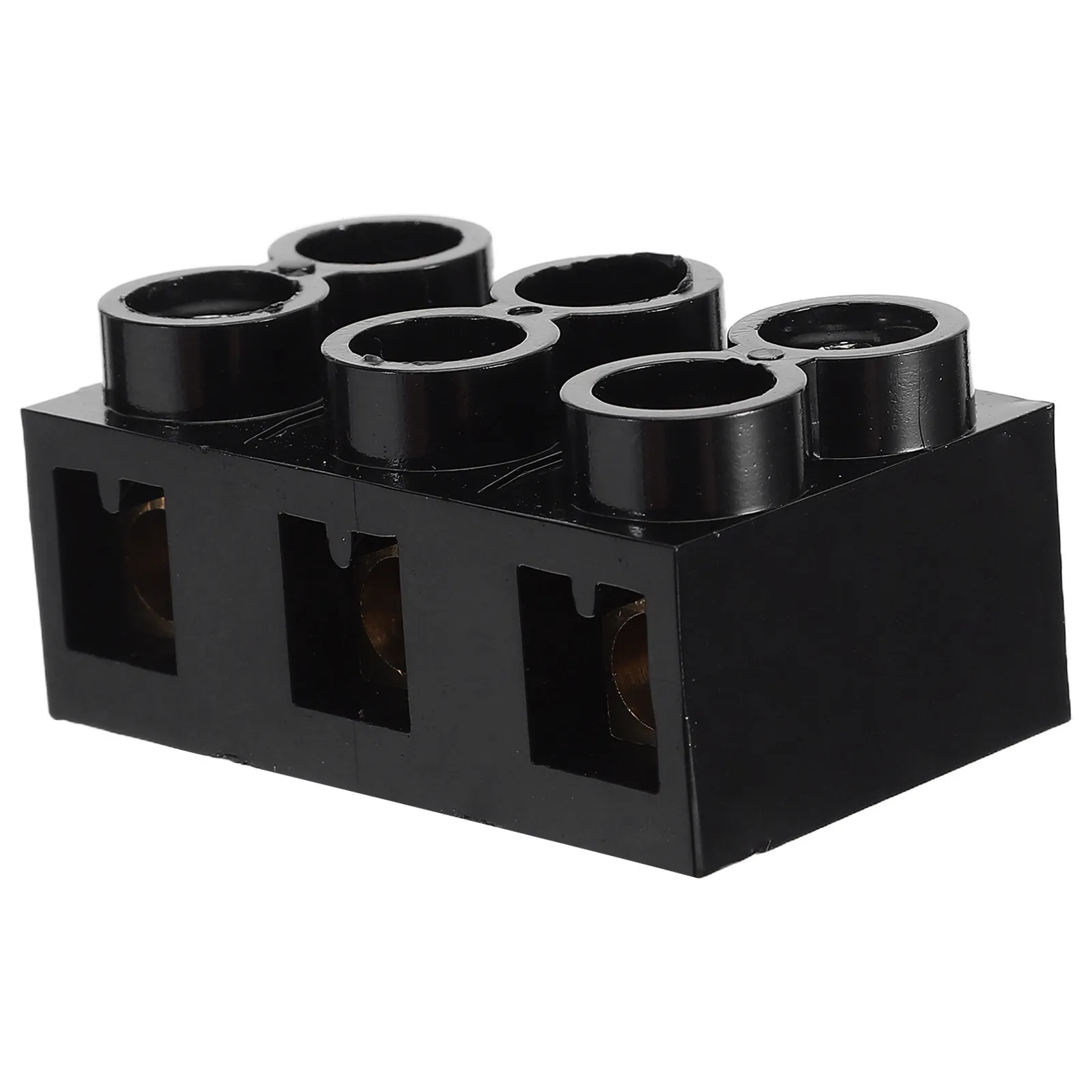 3 Position Dual Row Screw Terminal Block High Flame Retardant Electrical Ground Circuit Connector Barrier Strip Wire Connector