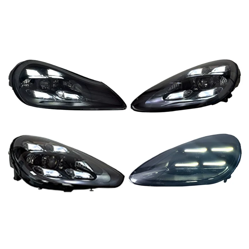 -For Tianxi Upgraded LED Headlight Assembly PDLS Matrix Style PC/ABS Material 12V for  957 958 9Y0 07-23^