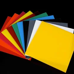 1PC Colorful  Acrylic Sheet PMMA Plastic Plexiglass Tinted Plate for DIY Display Projects Wedding Home Decor  Thickness 2mm 3mm