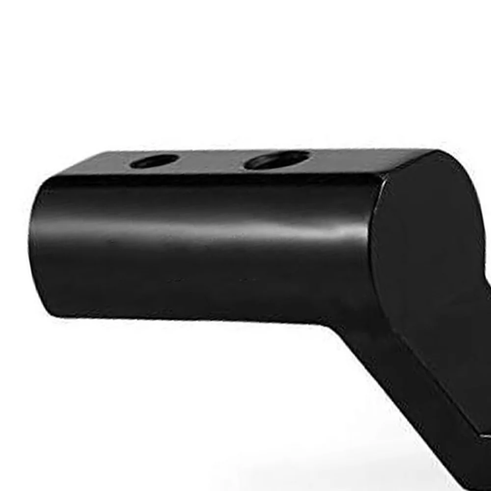 حامل دعامة تثبيت مرآة الرؤية الخلفية للدراجات النارية من الألومنيوم أسود/فضي للدراجات النارية ومركبات ATV والدراجات البخارية