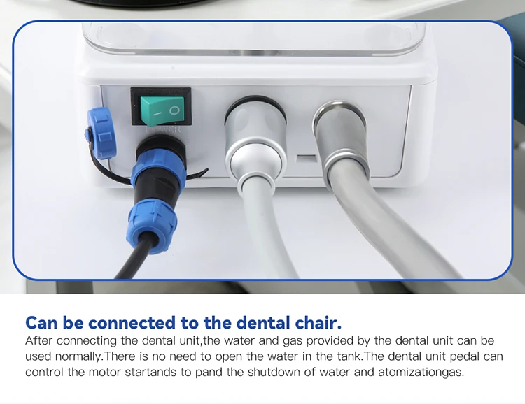 AZDENT Dental LED Bürstenloser Elektrischer Mikromotor mit Wassertank und Interner Sprühfunktion, 4 Löcher, passend für 1:1/1:5/16:1 Handstücke, Zahnarztwerkzeug – Detail 6