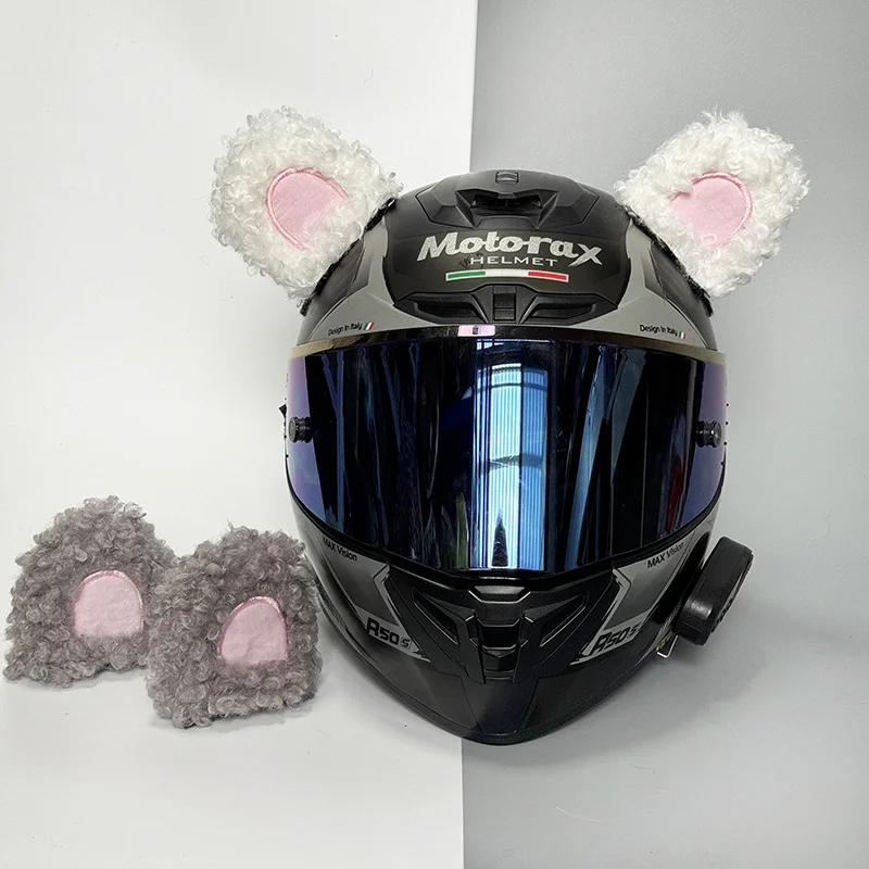 

Ski helmet decoration Curly bear ears Cat's ears (Steamed cat-ear shaped bread) Motorcycle helmet accessories cat ears