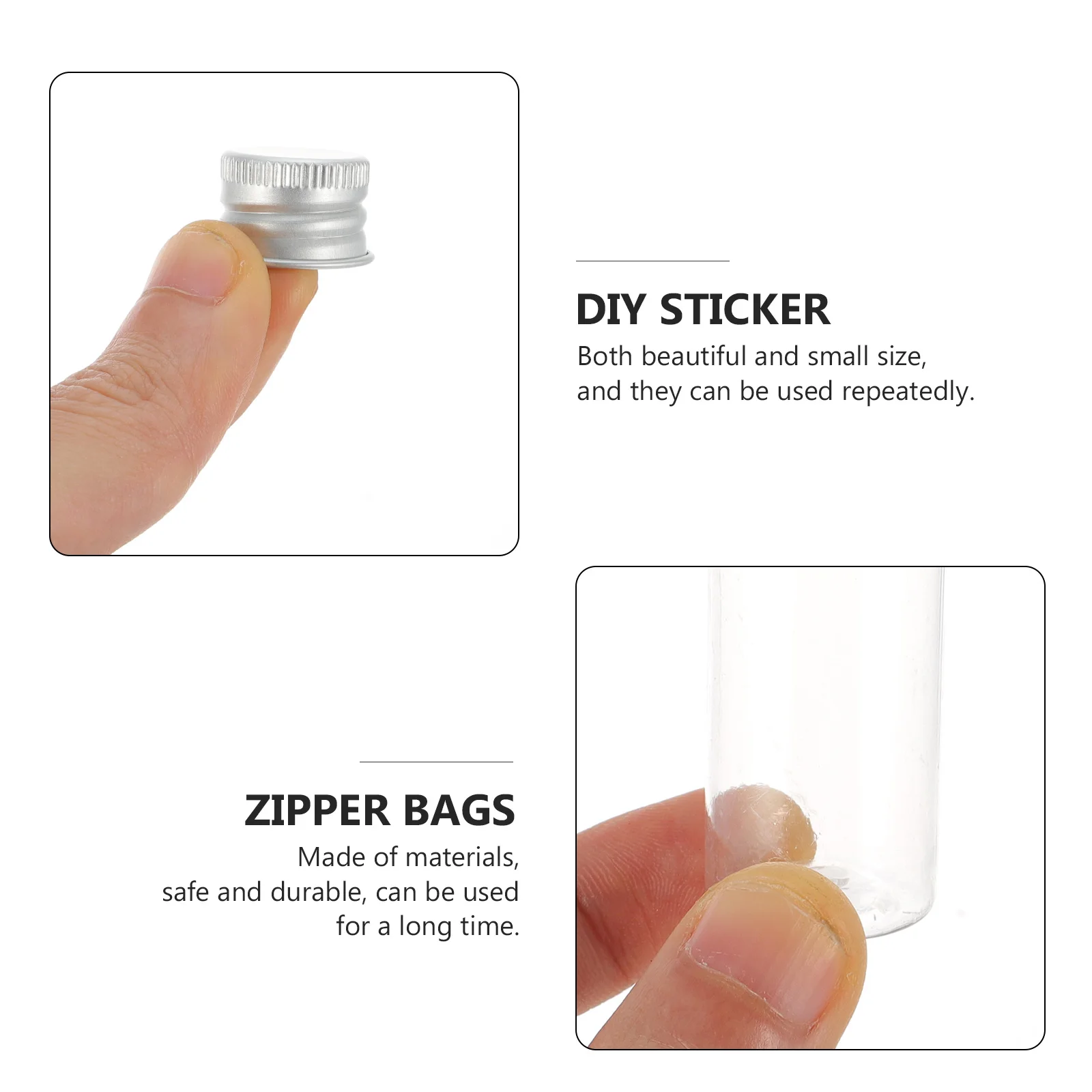 

25Pcs Portable Mini Refillable Dispenser Bottles for Travel Skincare Lotion Liquid Storage Clear Plastic with Aluminum Screw