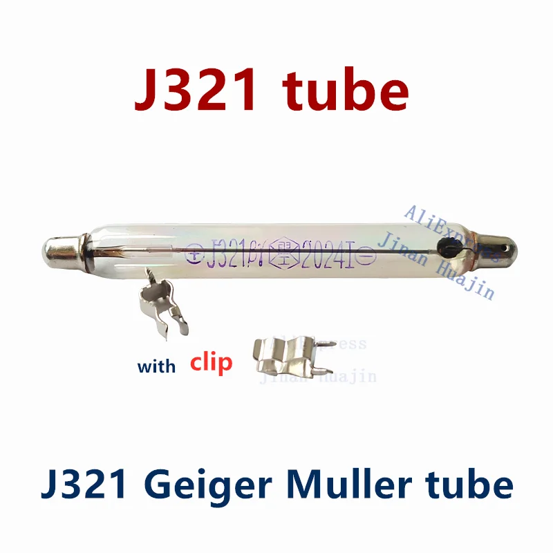 J321 geiger muller tubo contador duro beta gm detectores geiger contador kit o tubo para detector de radiação nuclear tubo j321