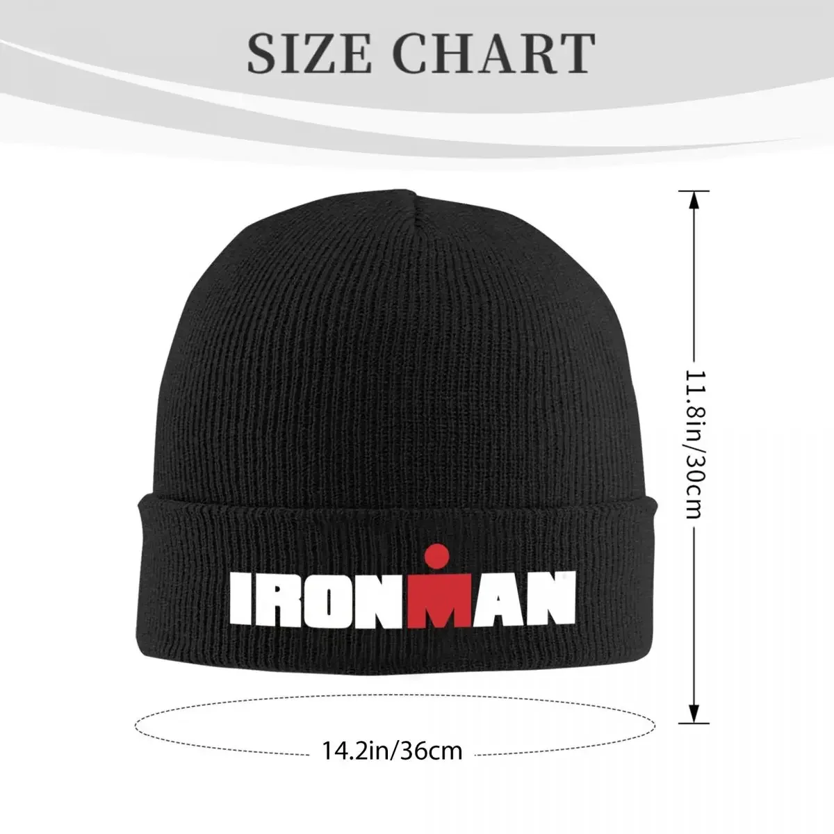 Crazy Endurance Race Triathlon Logo Knitted Hat Beanie Winter Hats Warm Fashion Cap for Men Women Gifts