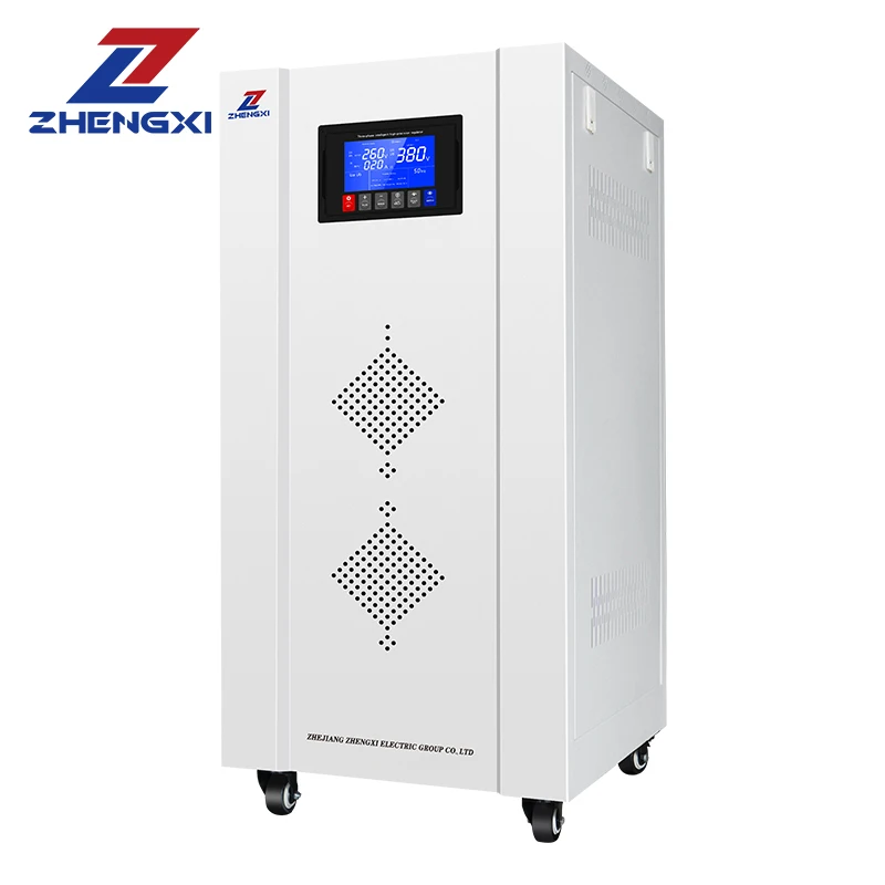 Factory price AVR automatic 30KVA 50KVA three phase servo voltage stabilizer regulator 380V voltage stabilizer with certificates