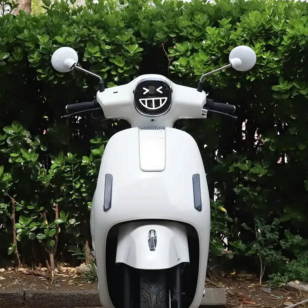 1PC Motorcycle Headlight Sticker Expression Decals Decoration For PIAGGIO Vespa Primavera 50 125 Sprint 50 125 GTS GTV 300 250