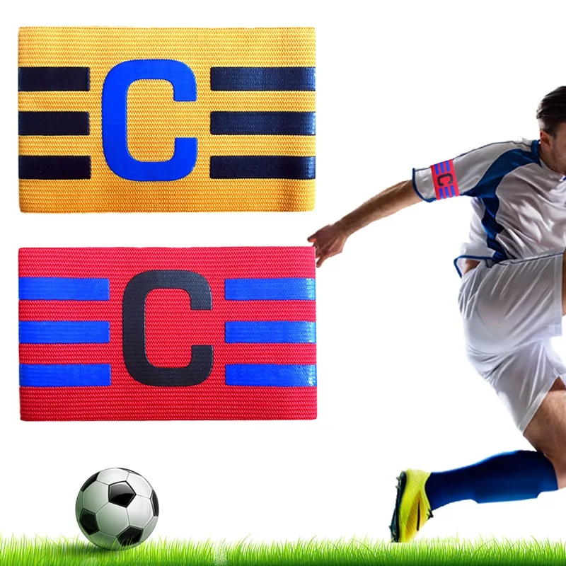 Durable Armband Soccer Football Training Arm Bands Adult Children Captain Sports Bands Team Exercise Breathable Elastic Armbag